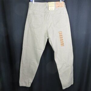 High Sierra Tan Jeans 33 x 30 Denim NWT New Relaxed Fit Taper Leg Vintage Pants